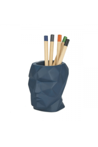 Držač za olovke plavi glava