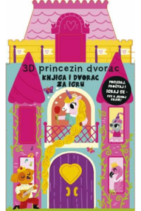3D princezin dvorac - knjiga i dvorac za igru