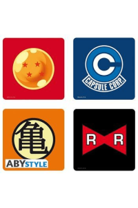 DRAGON BALL - Set 4 Coasters "Symbols"