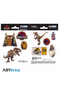 Jurassic Park - Stickers - 16X11cm 2 Sheets - Dinosaurs