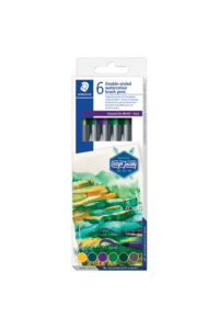 Flomaster 6 boja obostrani akvarel Asia Design Journey Staedtler