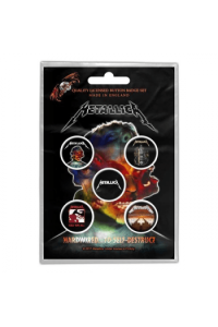 Metallica - Hardwired to Self destruct bedževi set 5 kom.