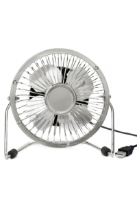 USB metal desk fan-silver